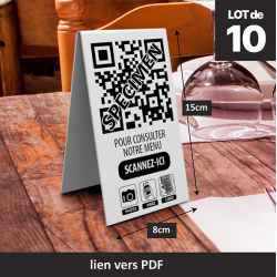 Chevalet simple-QR CODE -...