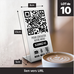 Chevalet avec socle-QR CODE...