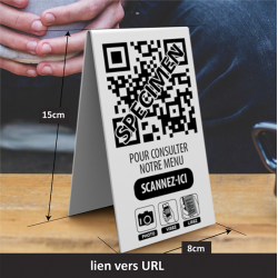 Chevalet simple-QR CODE -...